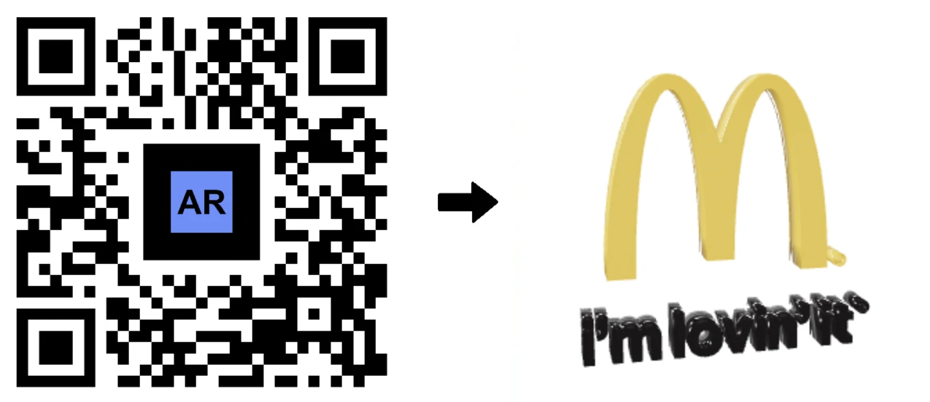 McDonald's AR logo glossy
