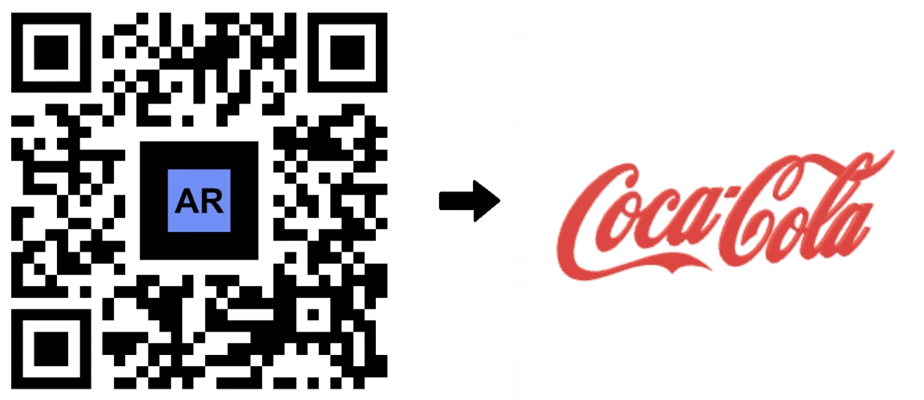 Logo AR di Coca-Cola