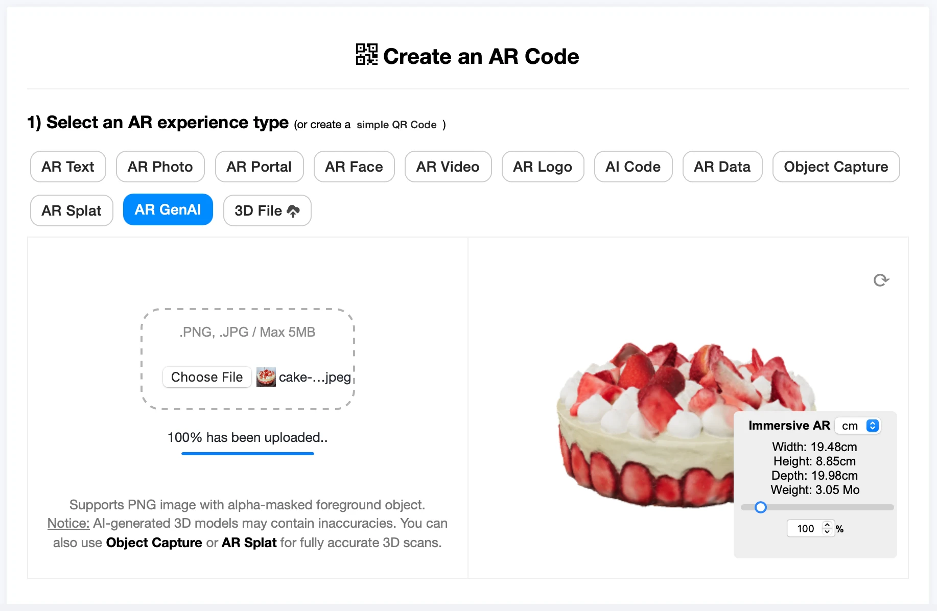 AR GenAI AR interface