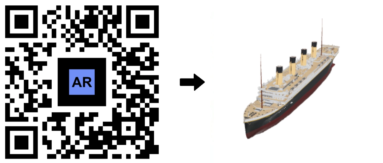 Титаник 3D-модель в музее