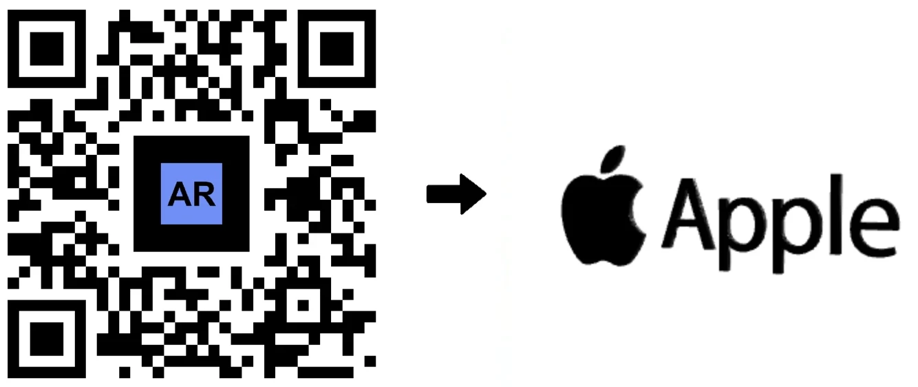 AR Code Logo Apple