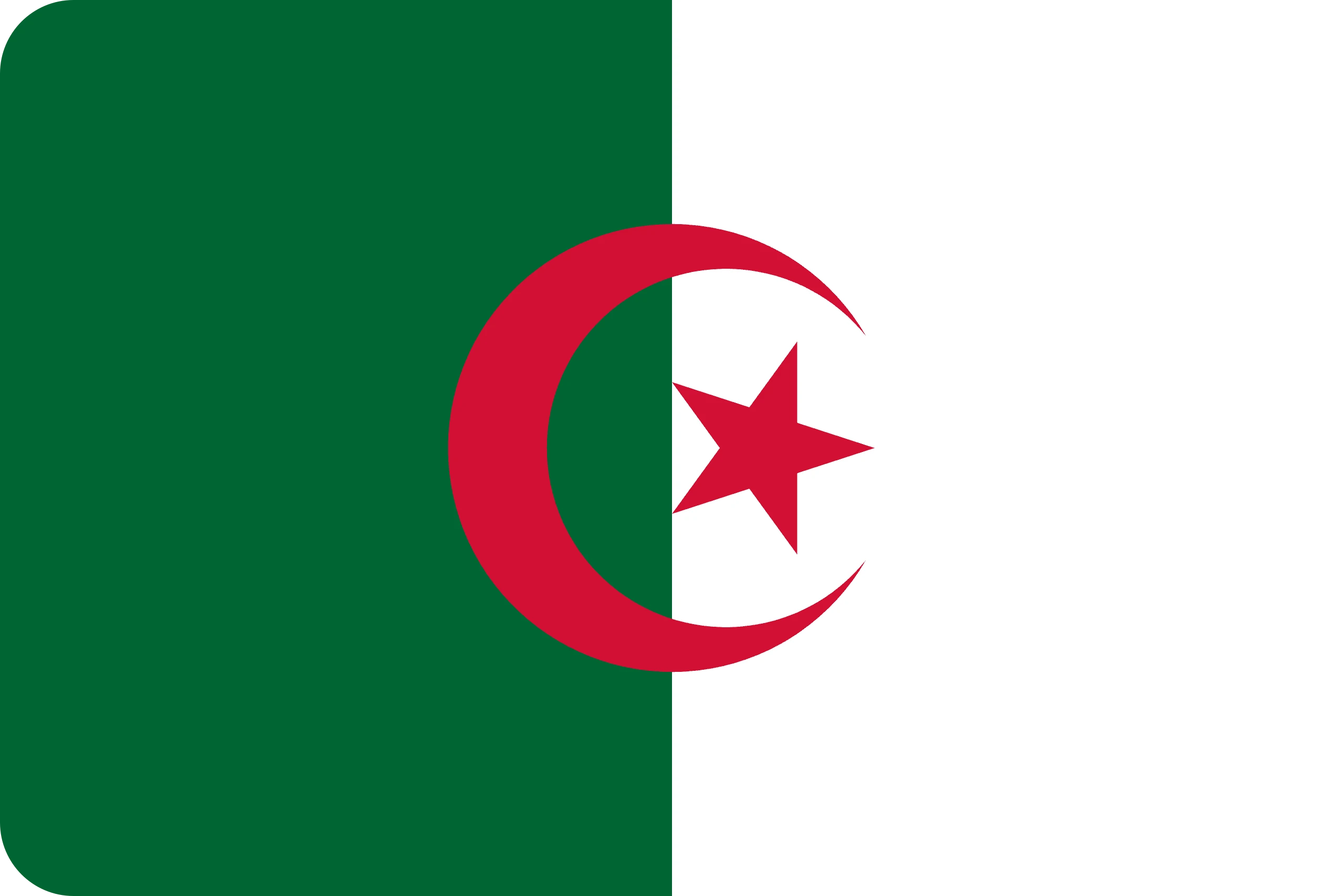 algeria flag paint