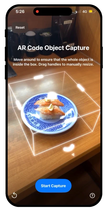 AR Code Object Capture