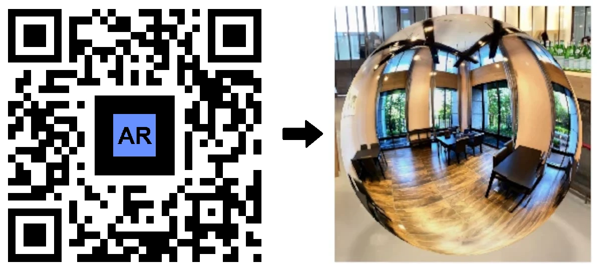 Código QR de AR imobiliário