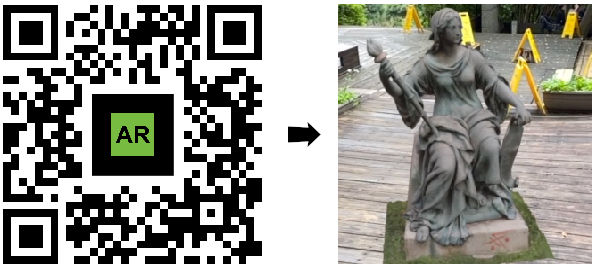 AR Code statue