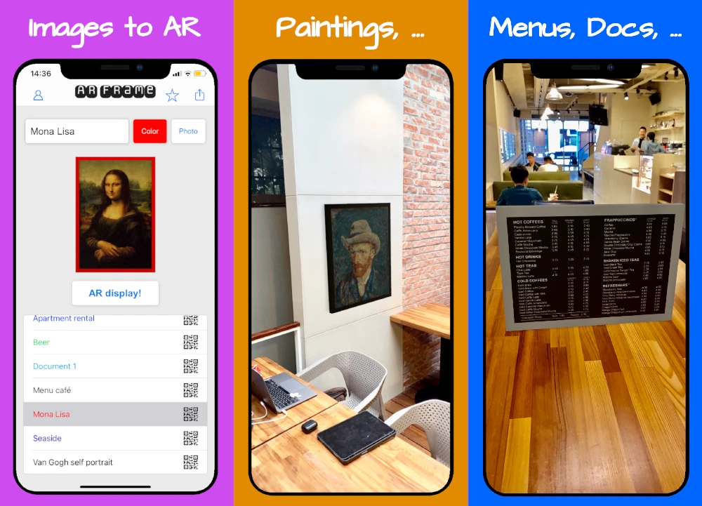 AR Frame mobile app