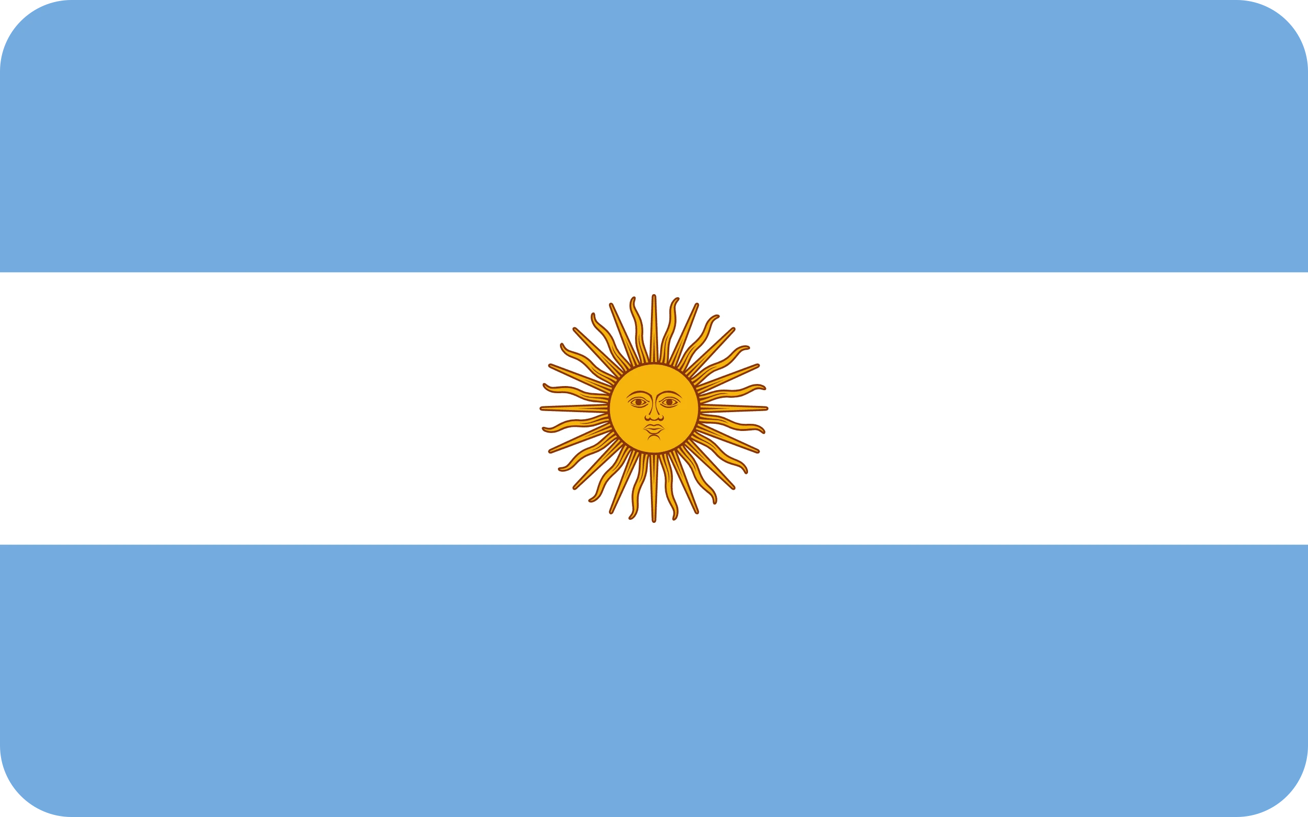 argentina flag paint