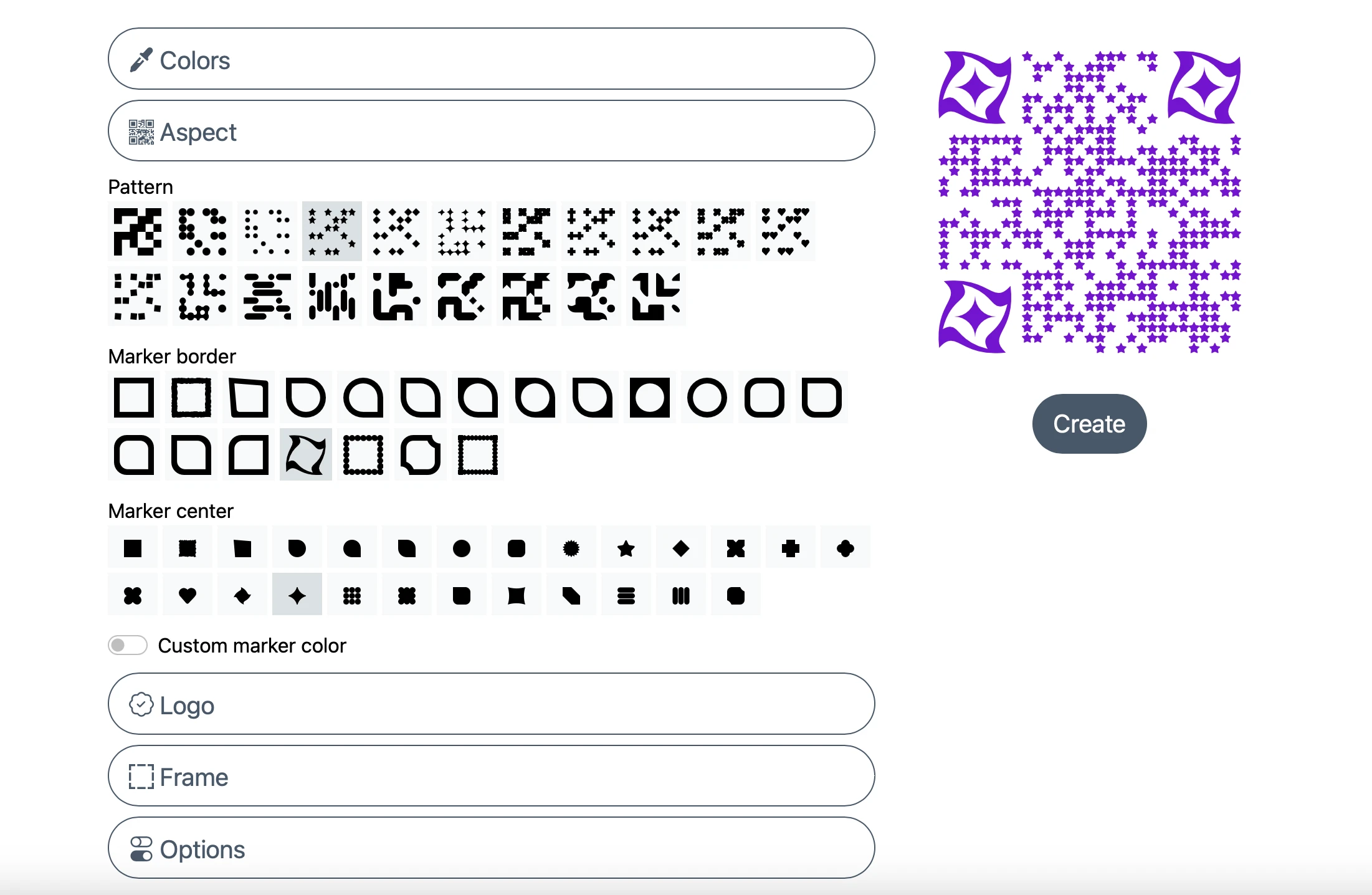 AR-Codes Aspekt-Musteranpassung