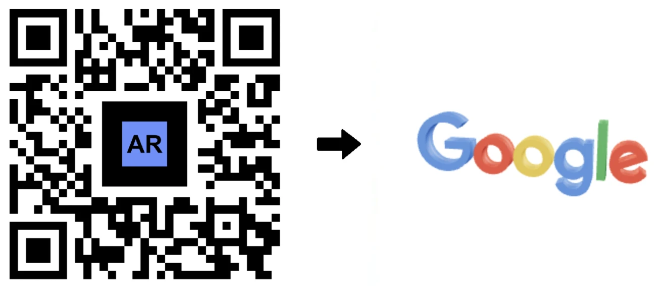 AR Logo QR Code do Google