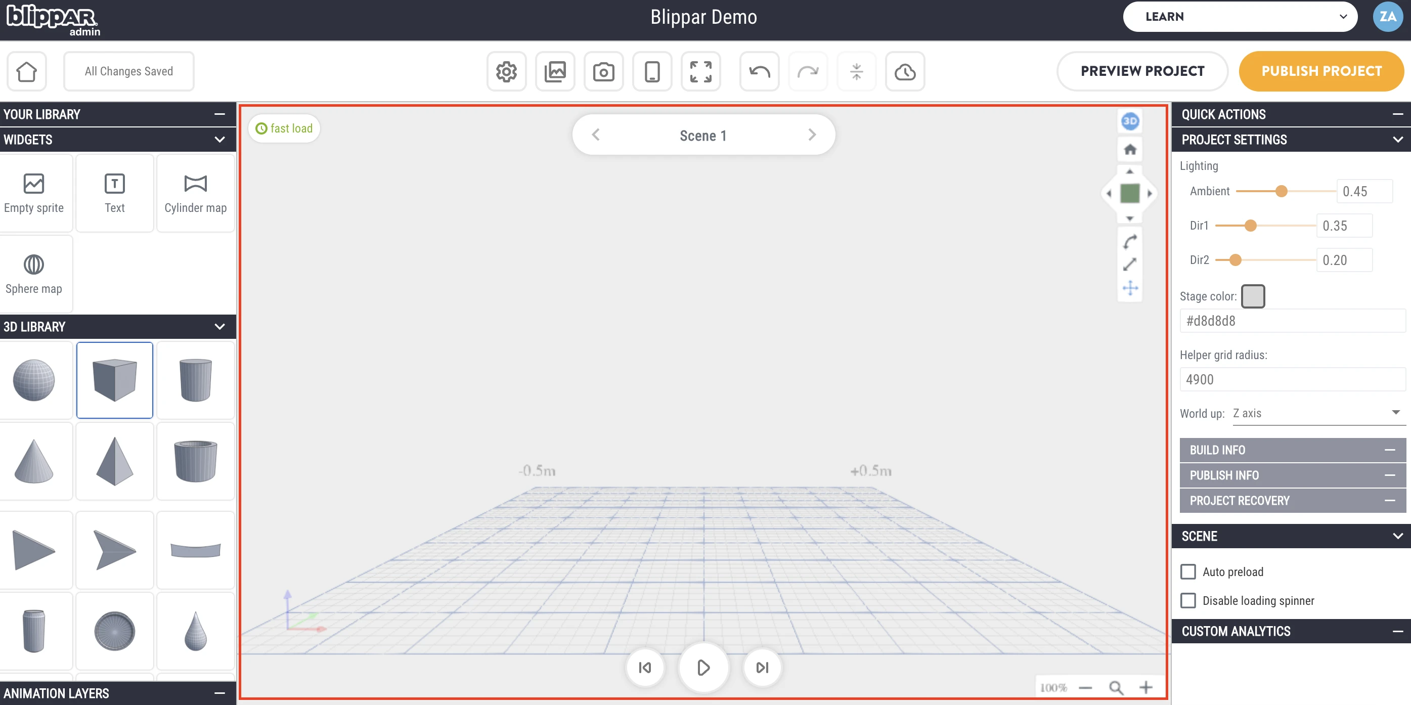 Interfaccia Blippar