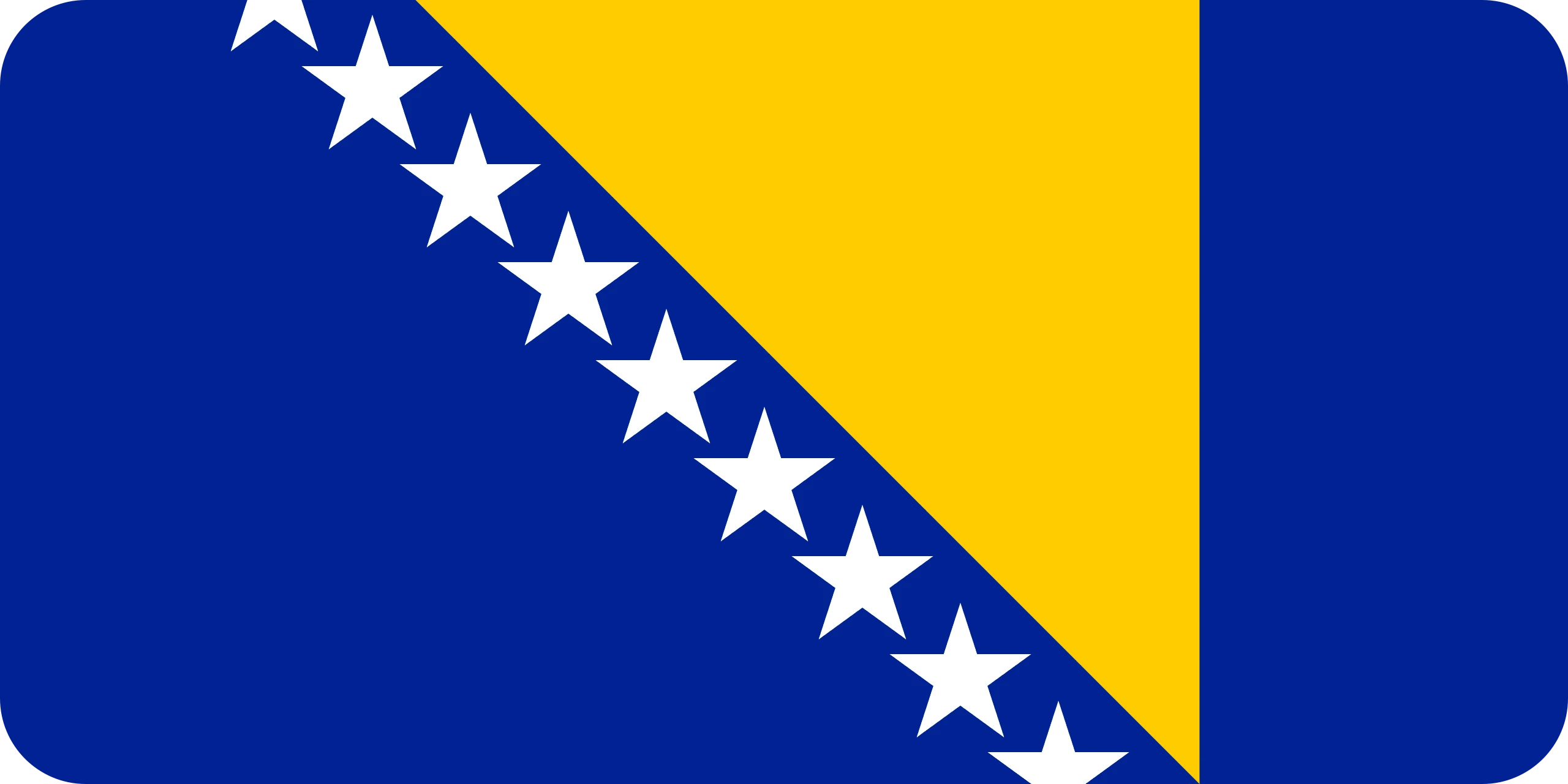 bosnia and herzegovina flag paint