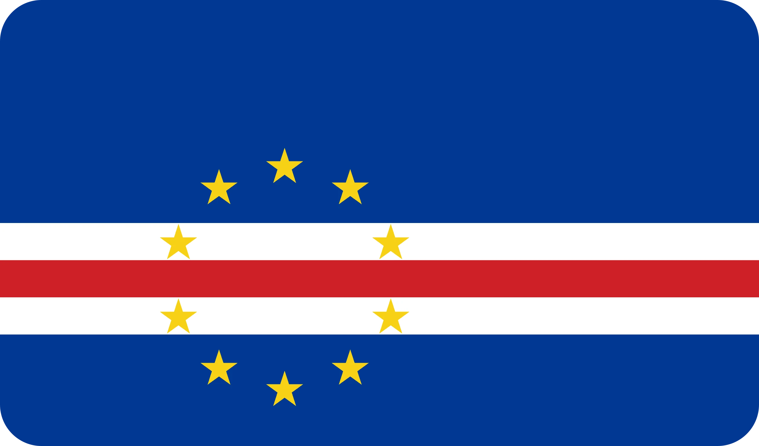 cape verde flag paint