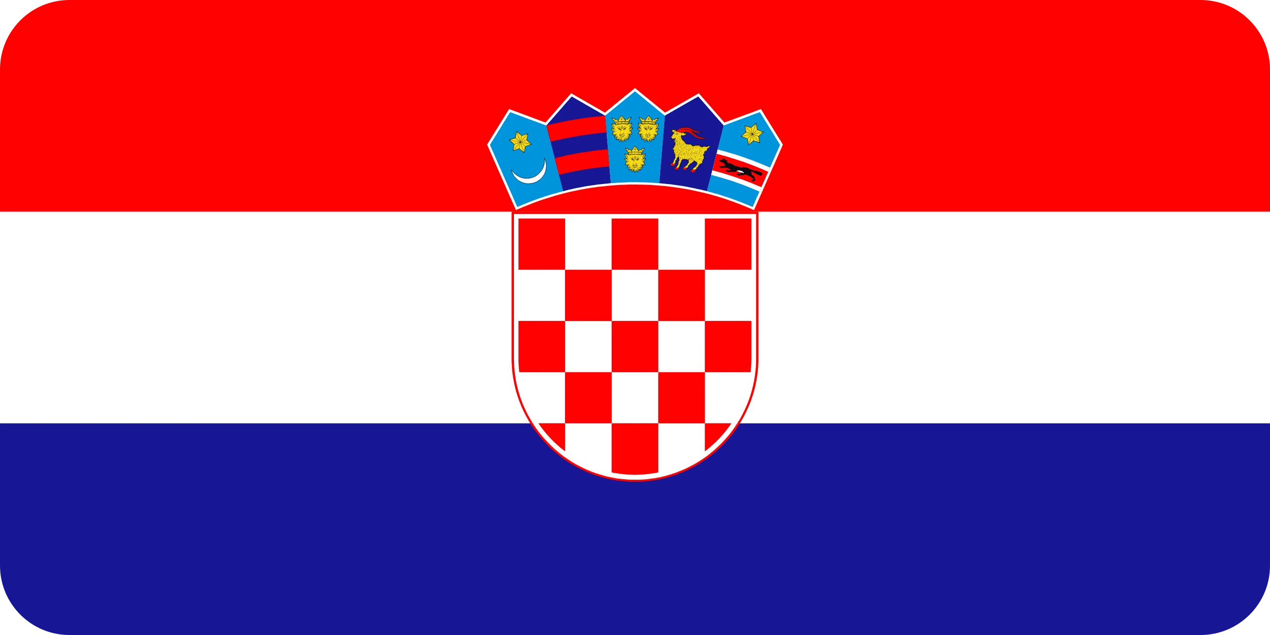 croatia flag paint