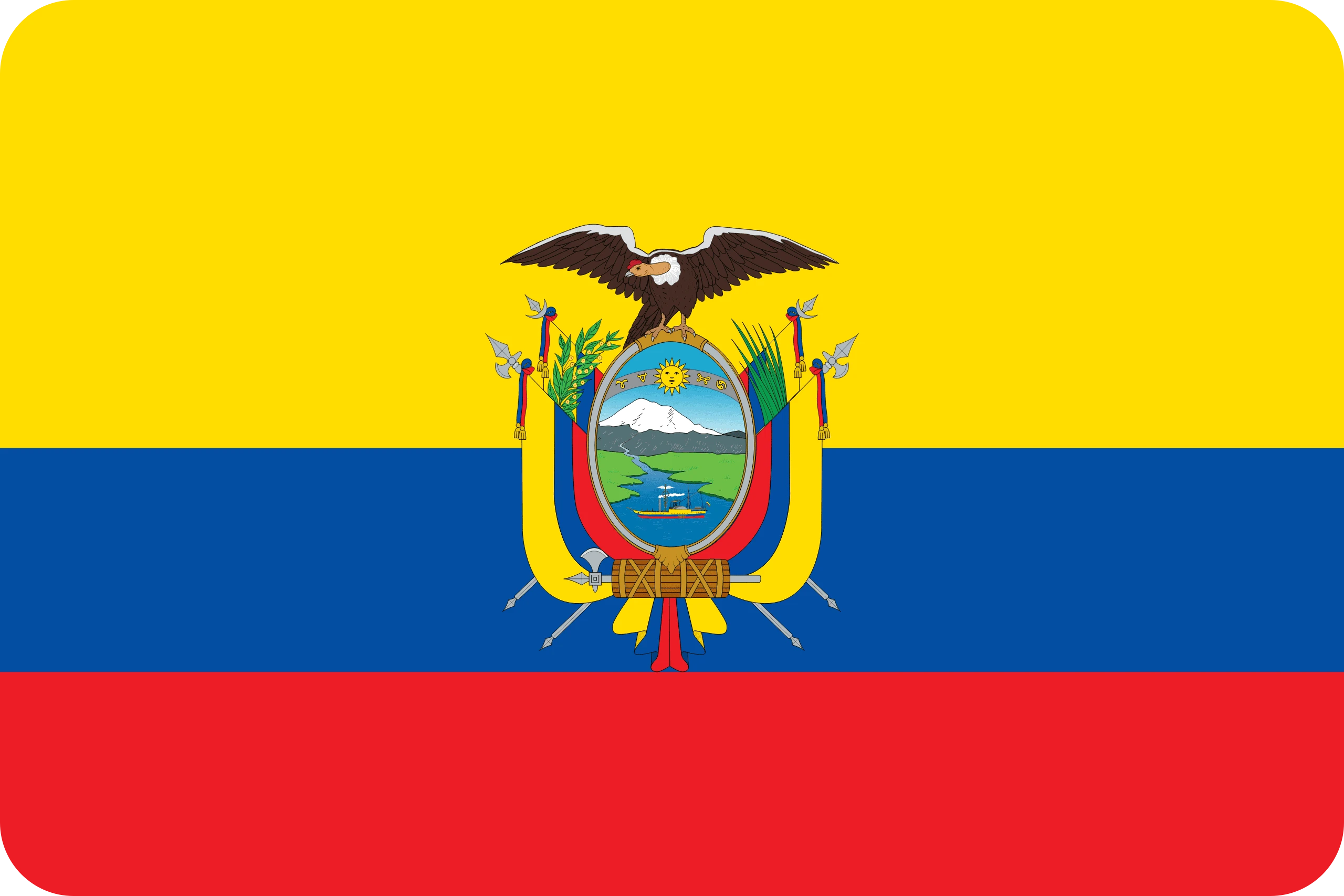 ecuador flag paint