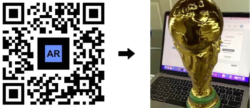 World cup event AR QR Code