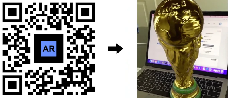 Mã QR AR sự kiện World cup