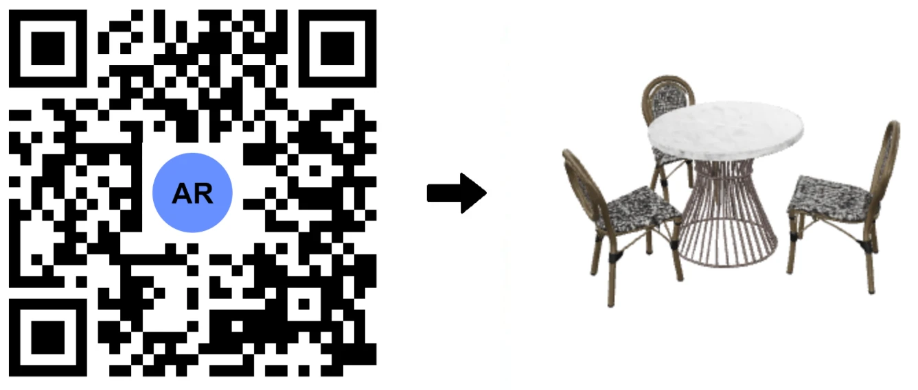 Outdoor Garden Table – AI-Designed 3D Furniture Model