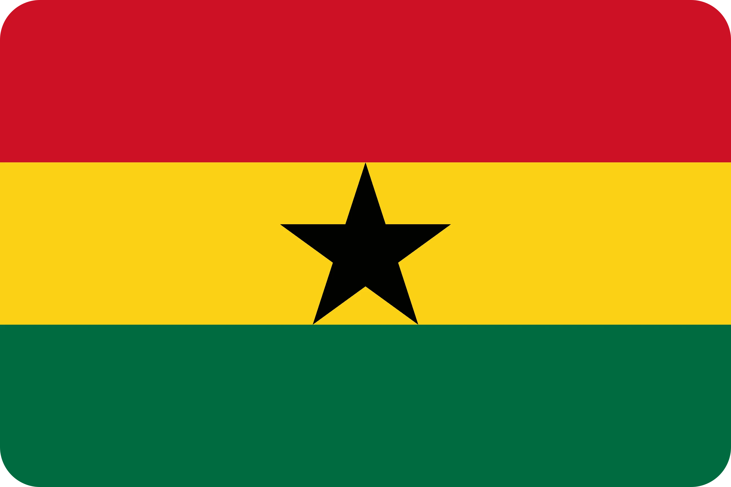 ghana flag paint