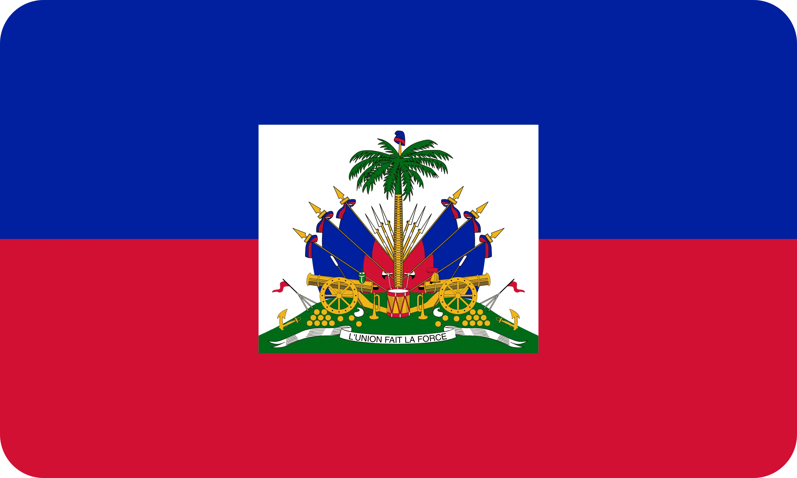 haiti flag paint