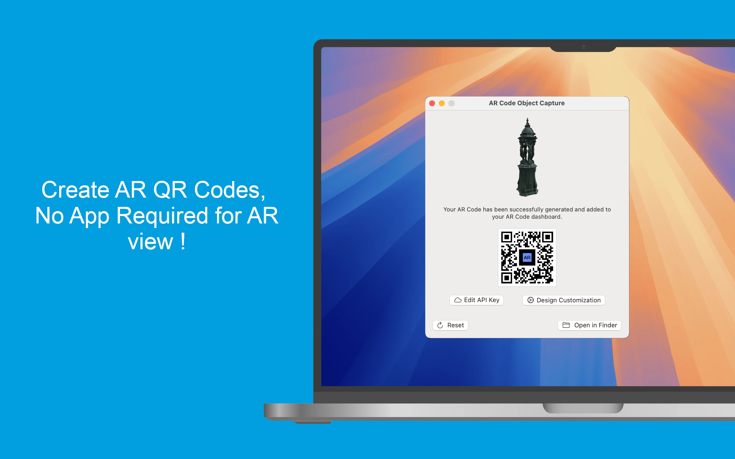 AR Code Macbook Object Capture