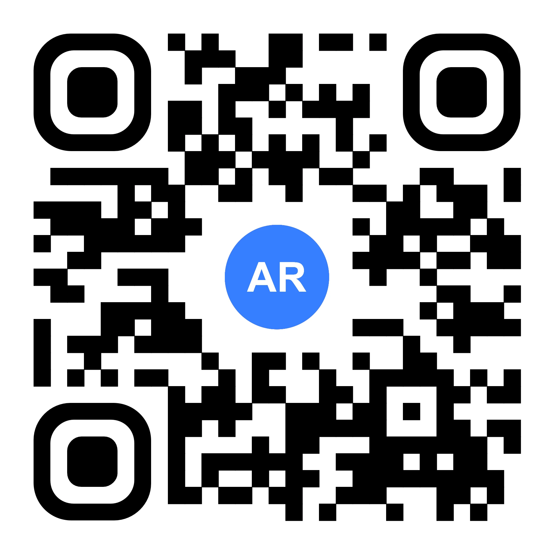Industrial AR QR Code for manufacturing equipment guidance