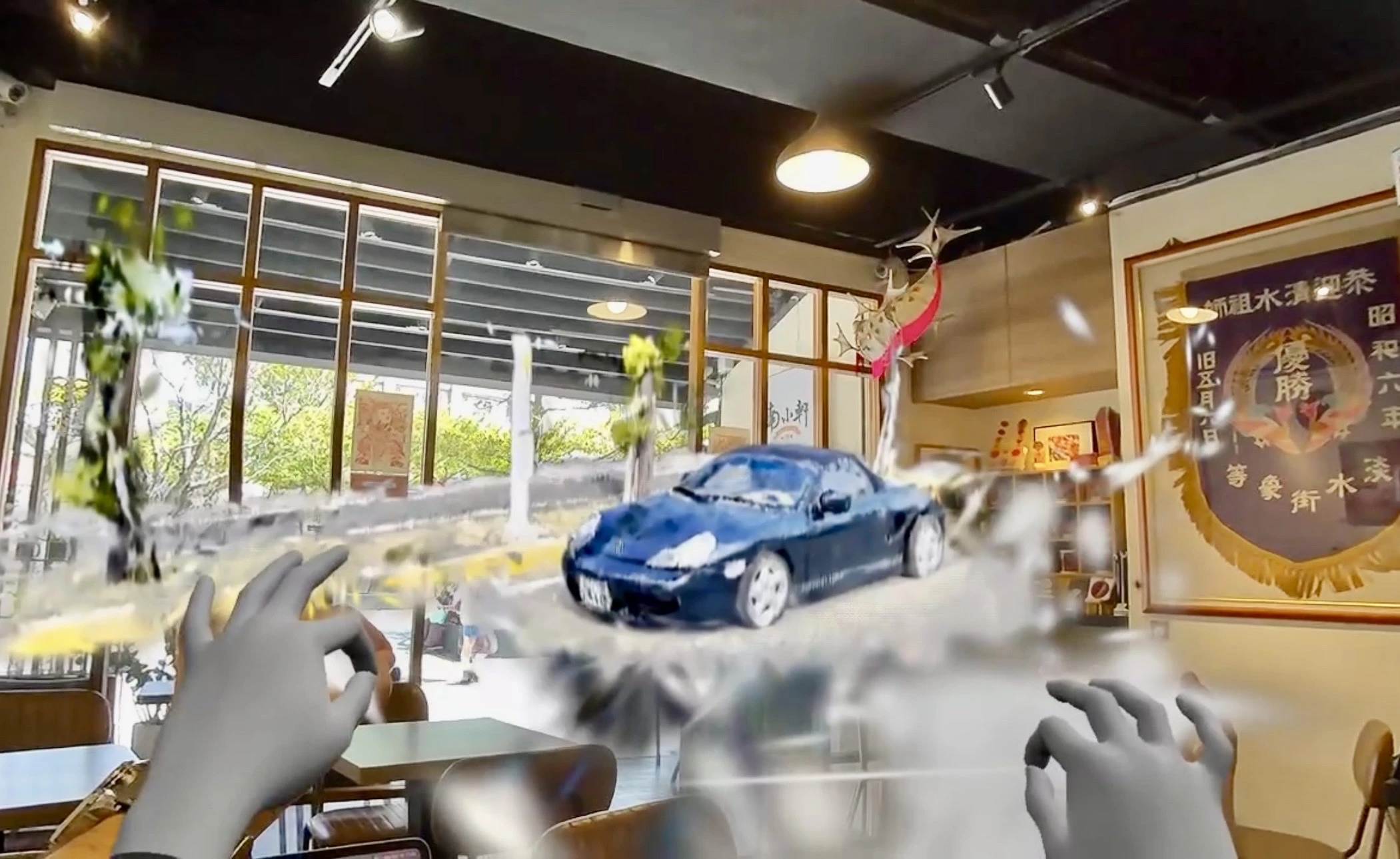 AR Splat on mobile and headsets