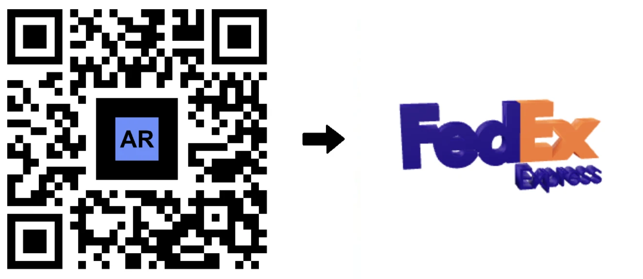 FedExin AR Code -logo