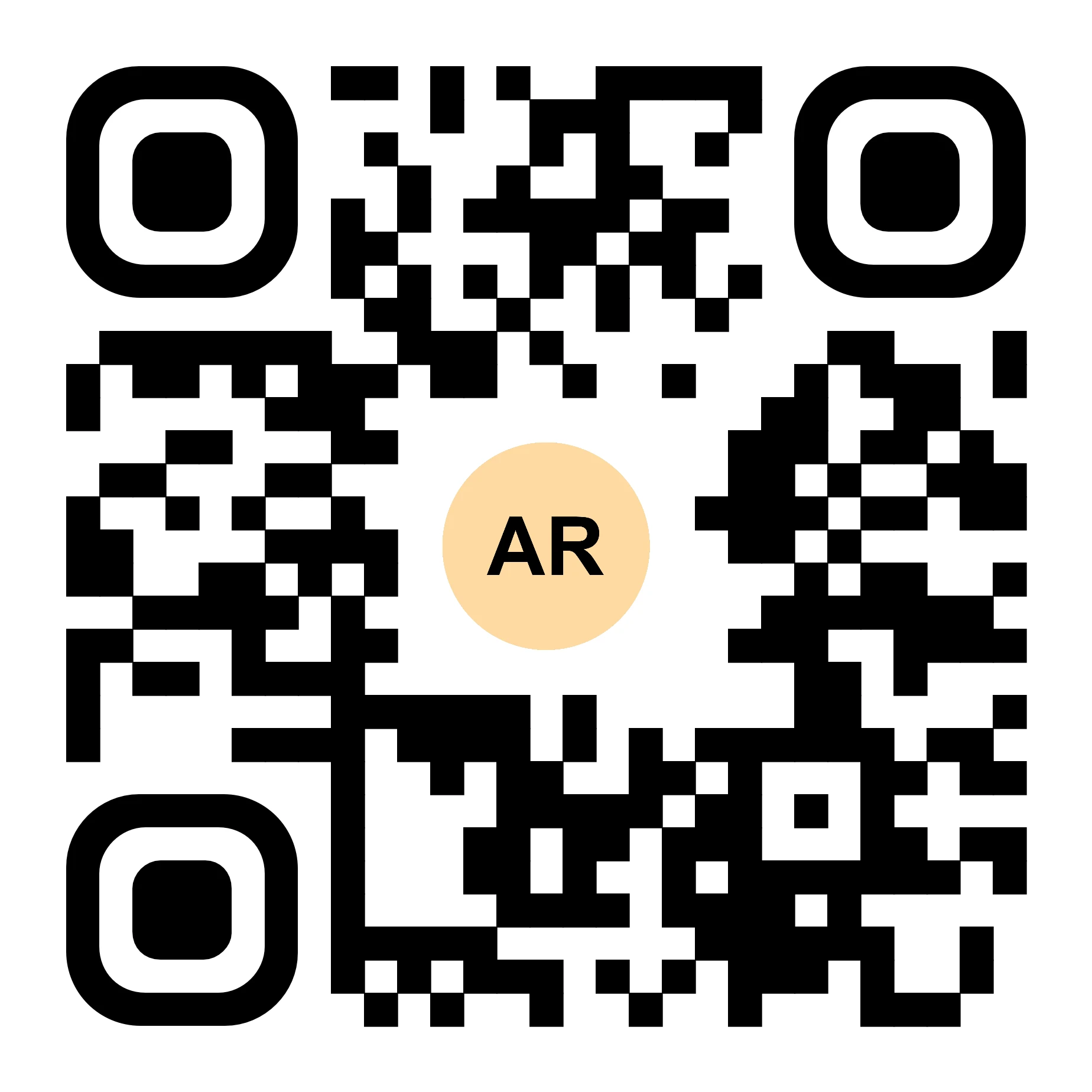 AR QR Code launching an augmented reality retail showroom experience