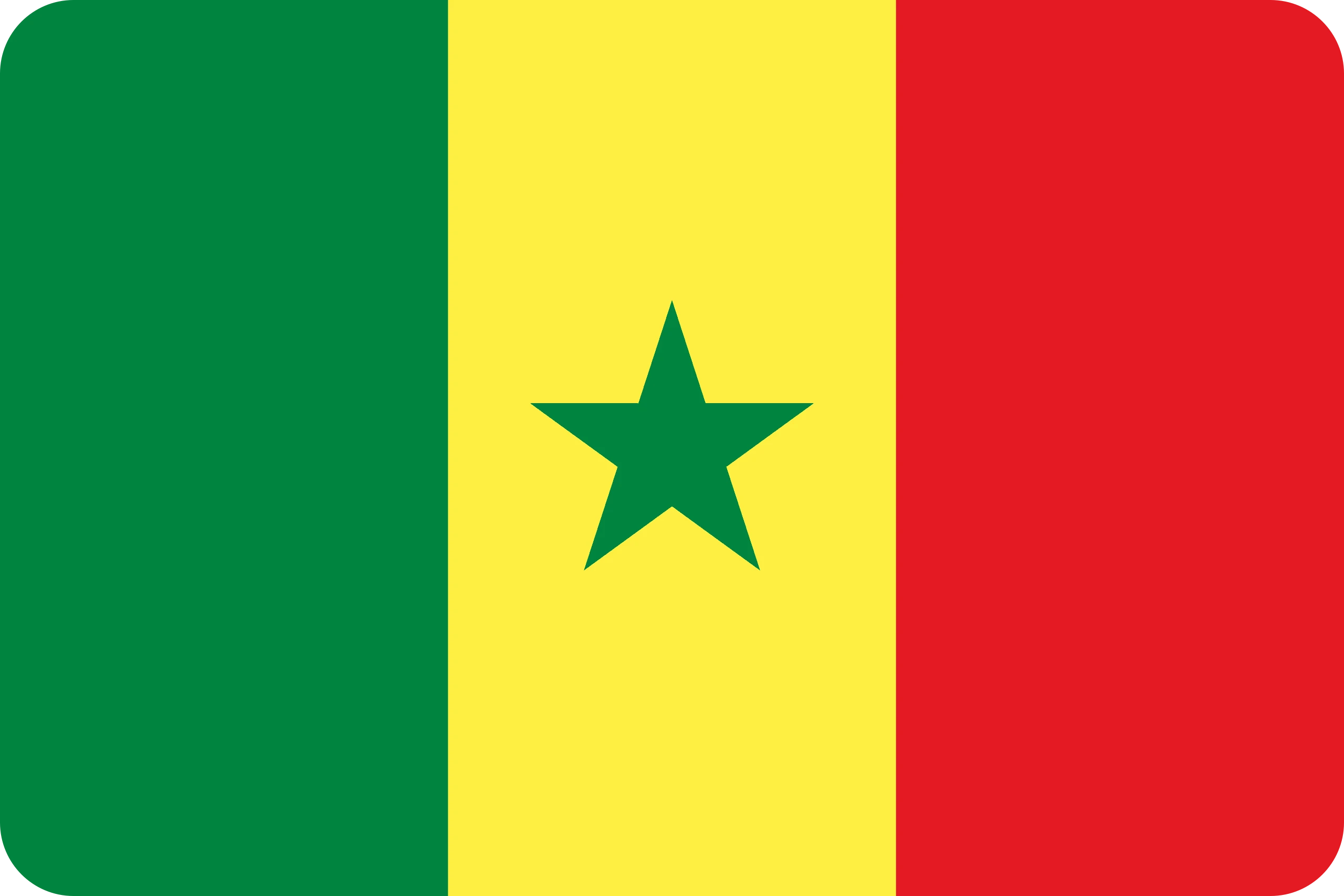 senegal flag paint