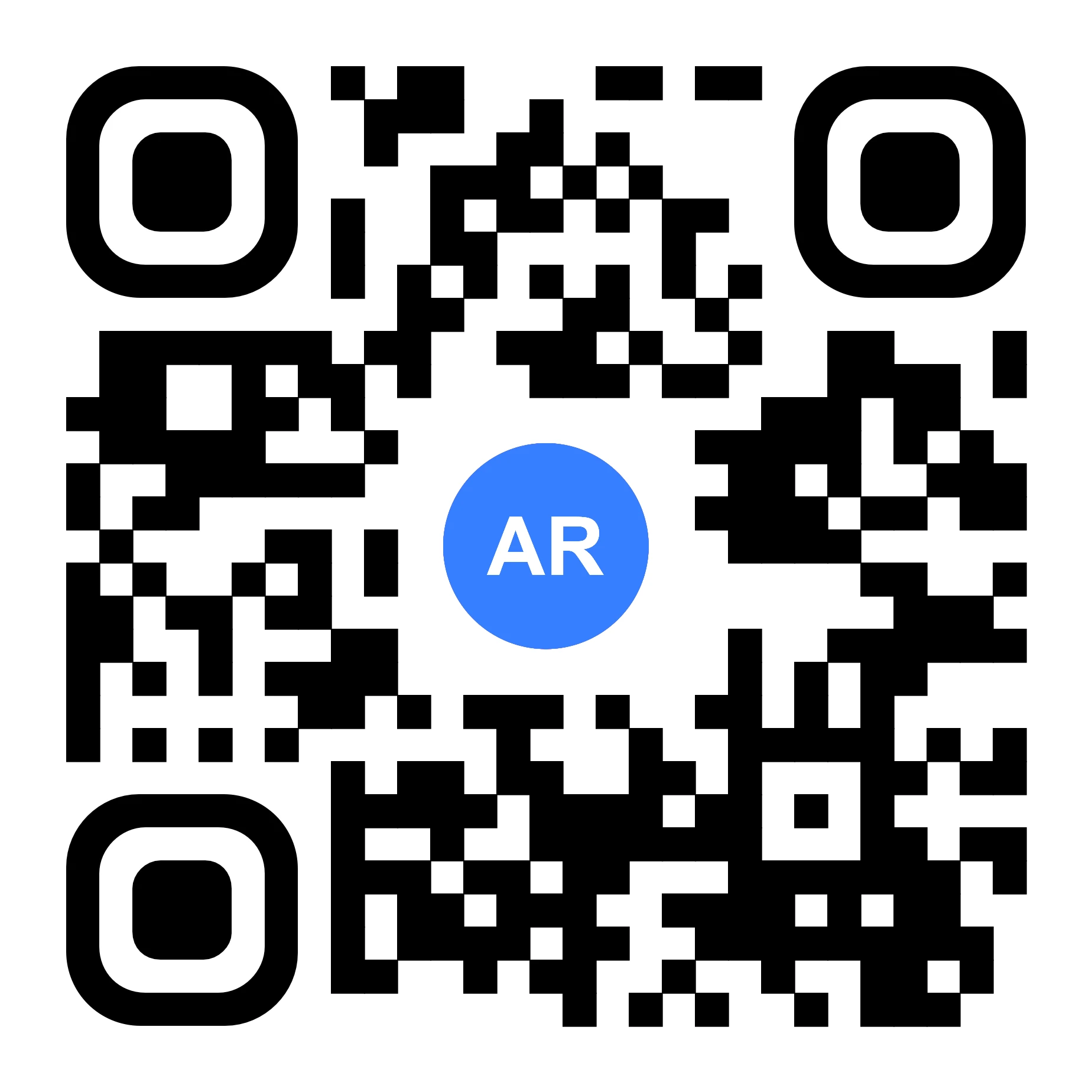 Smart city AR QR Code-oplevelse med interaktiv byinformation i augmented reality