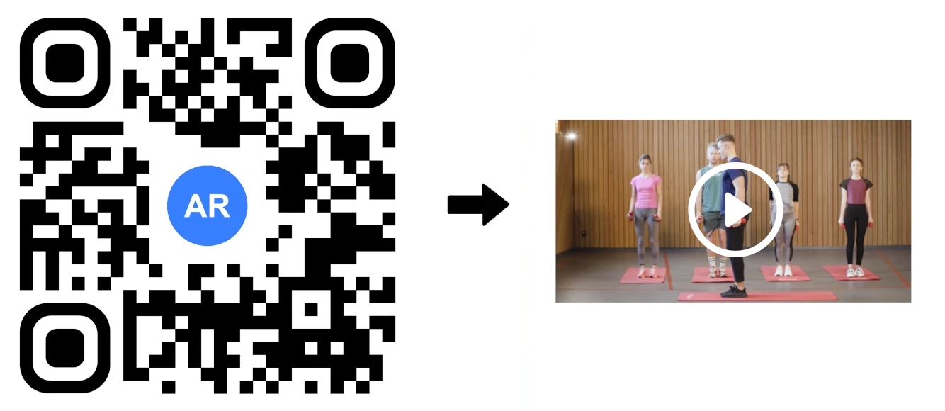 Recommended AR Code solutions for sports events and fitness clubs