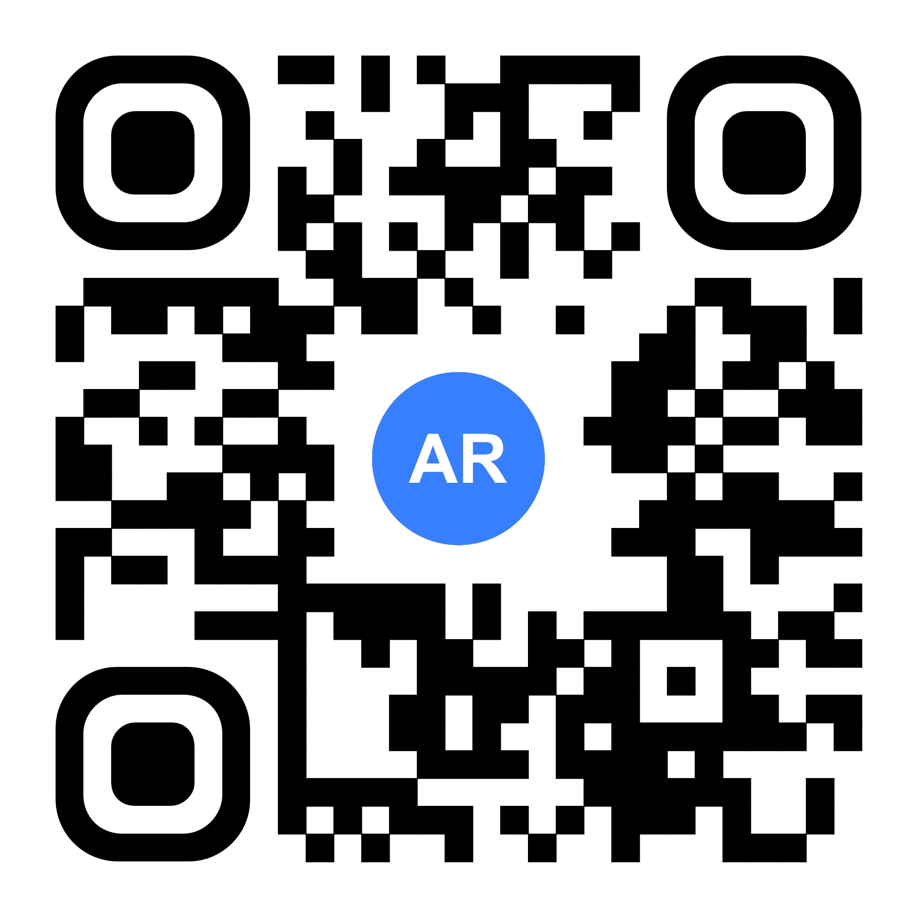 AR Code QR Code connecting an ecommerce website to an augmented reality product preview